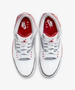 کتونی روزمره جردن Air Jordan 3 Retro Fire Red - Image 4