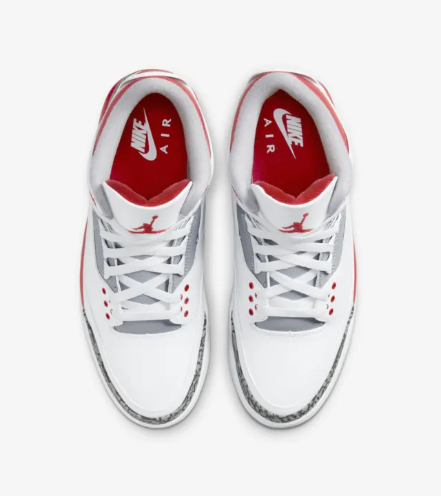 کتونی روزمره جردن Air Jordan 3 Retro Fire Red - Image 4