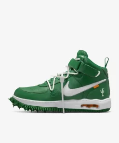 کتونی روزمره نایکی Off-White x Nike Air Force 1 Mid Pine Green